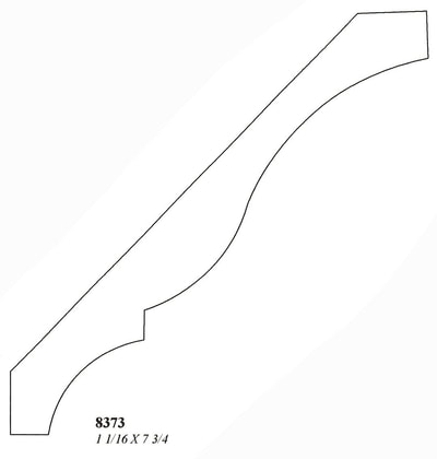 7" Custom Hardwood Crown
Profile: 8373
1 1/16 X 7 3/4