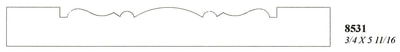 5" Symmetrical Hardwood Casing 
3/4 X 5 11/16