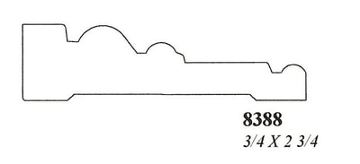 Custom Hardwood Casing
8388 
3/4 x 2 3/4