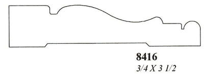 3" Custom Hardwood Casing
8416
3/4 X 3 1/2