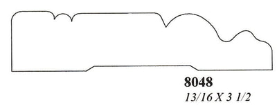 3" Custom Hardwood Casing
8048
13/16 X 3 1/2