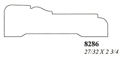 2" Custom Hardwood Casing 
8286
27/32 X 2 3/4
